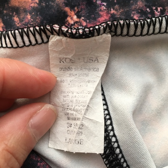 Galaxy Stars Yoga Capri 3/4 Running Leggings L - Picture 5 of 6